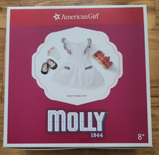 American Girl-Molly's Party Pinafore and Birthday Crown