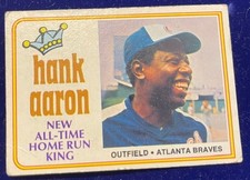 1974 Topps HANK AARON #1 New All-Time Home Run King