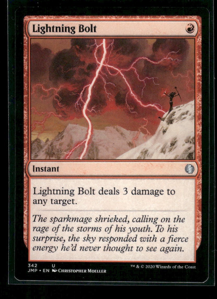 Lightning Bolt 142, Jumpstart, NM, U, MTG