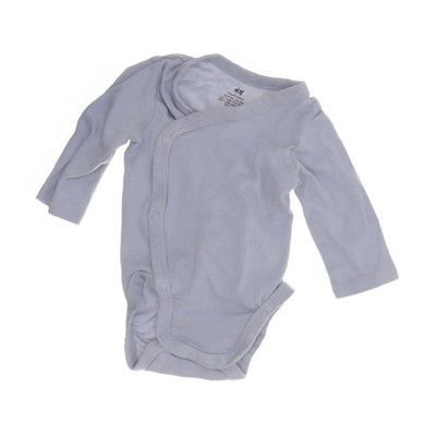 H&M, Body, Größe: 56, Grau, Baumwolle, Unisex (Kinder), Rippenstrick #nHT