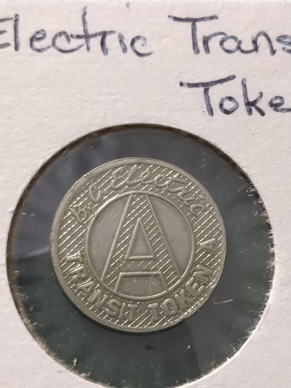 B C Electric Transit Token