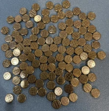 Lot Of 115 Goldtone Vintage Button Covers