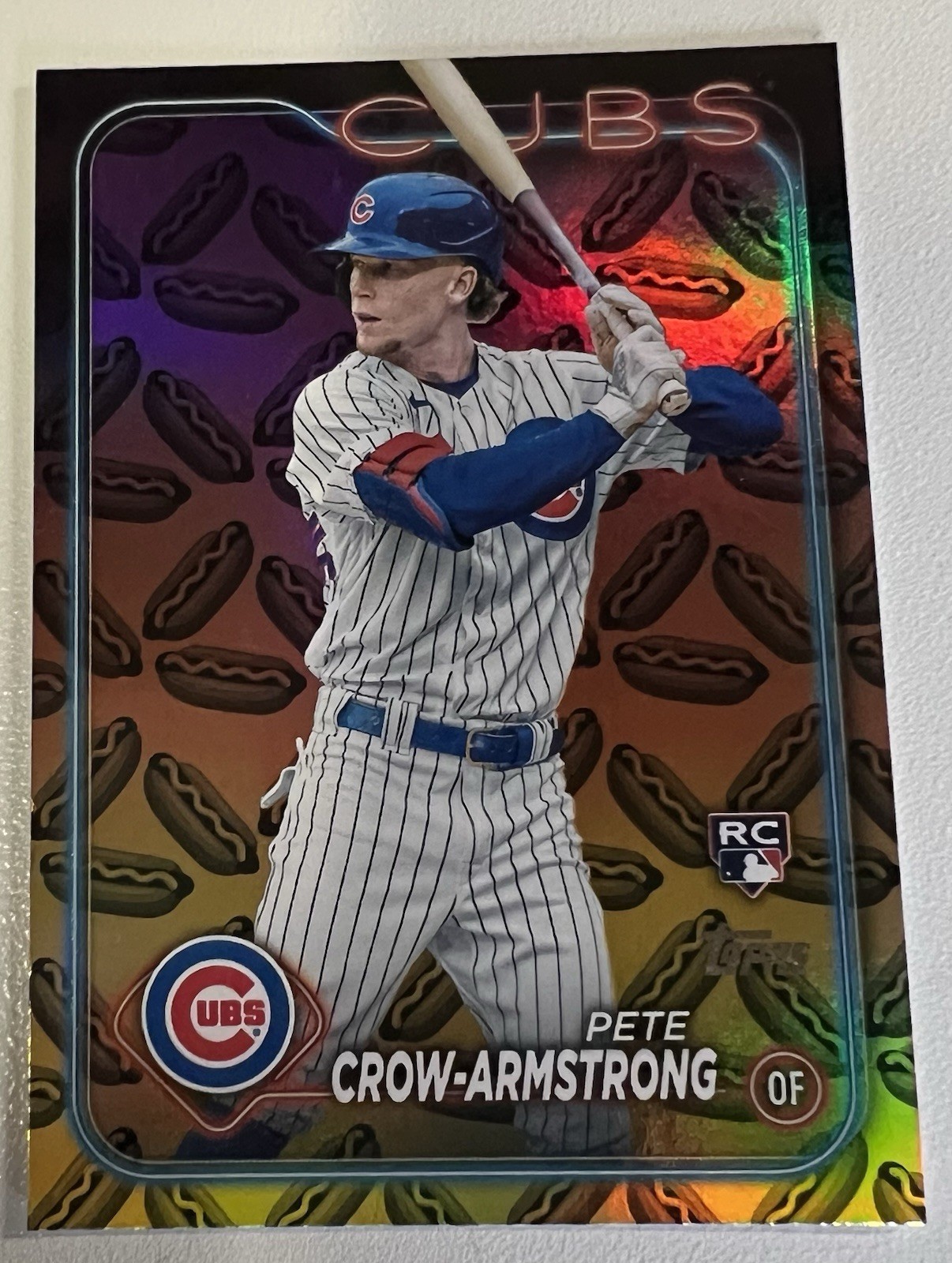 2024 Topps Series 2 Pete Crow-Armstrong #407 Hot Dogs RC Plus Bonus PCA Rookies