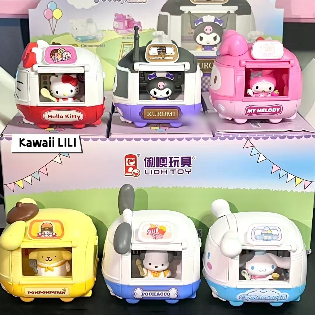 Sanrio Mobile Food Truck Series Blind Box Confirmed Figure Hot Toys Kid Gift