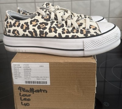 Converse LIft Platform Low Top By You Leo schwarz beige weiss EUR 40