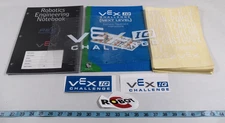 Lot of Vex IQ Robotics Stickers, Notebook, Manual Educational Robots
