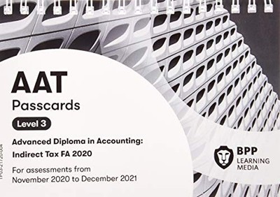 AAT INDIRECT TAX FA2020 by BPP Learning Media Spiral Bound Self Help Business
