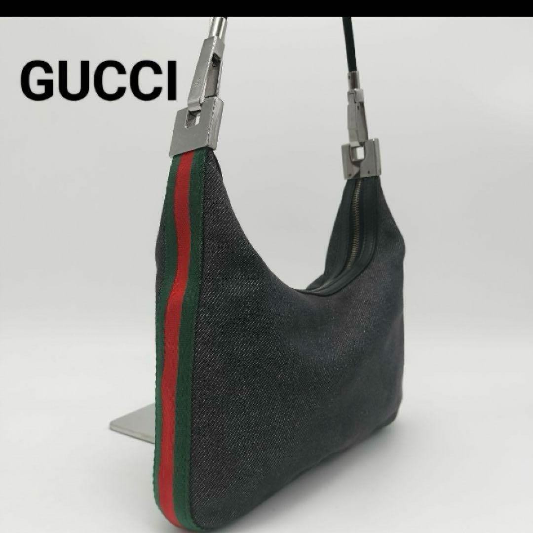 GUCCI Shoulder Bag Canvas Sherry Line  DDU