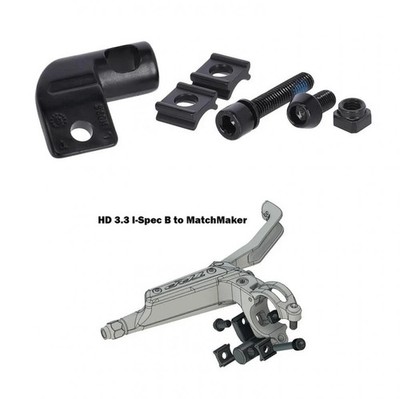 TRP Adapter Brems- zu Shifter-/Dropperhebel Schwarz - I-Spec II Kompatibilitä...
