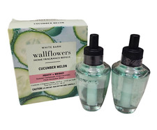 NEW Bath  Body Works White Barn Cucumber Melon Wallflowers Refills, 2 PACK