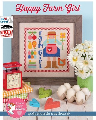 Happy Farm Girl Kreuzstichmuster von Lori Holt and Its Sew Emma Happy Colours