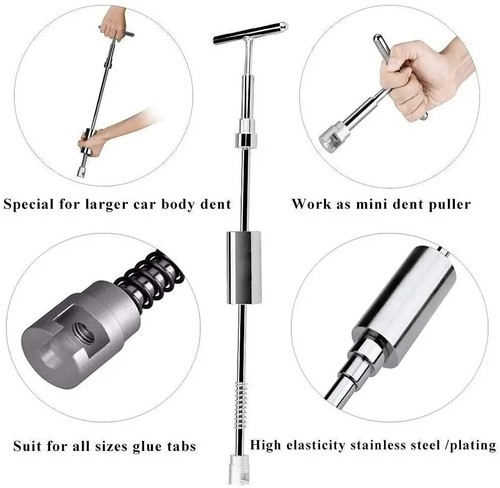 Car Paintless Kit Tool Dent Puller Lifter Glue Gun Repair Removal Hail Tabs UK - Picture 2 of 16