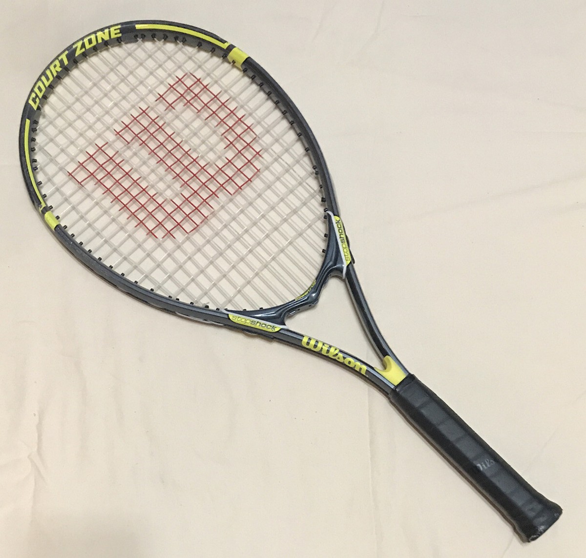 Wilson Court Zone Stop Shock Power Bridge Tennis Racquet 4 3 Wilson Court Zone Stop Shock Power Bridge Tennis Racquet 4 3