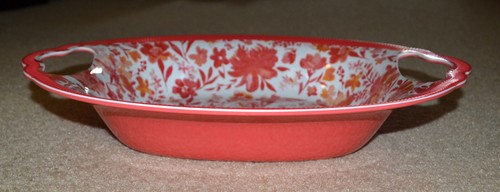 The Pioneer Woman Oval Serving Bowl ~ Coral Floral ~ 16" x 11" ~ Melamine ~ NEW