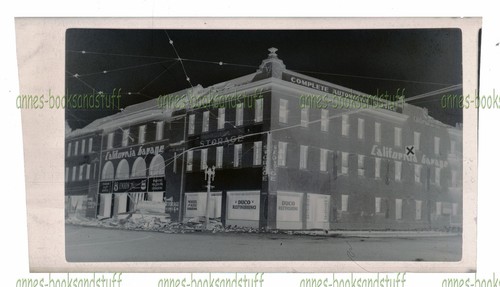 SCHWARZ & WEISS NEGATIV * 1933 LANGER STRAND CA Erdbeben Kalifornien Garage - Bild 3 von 3