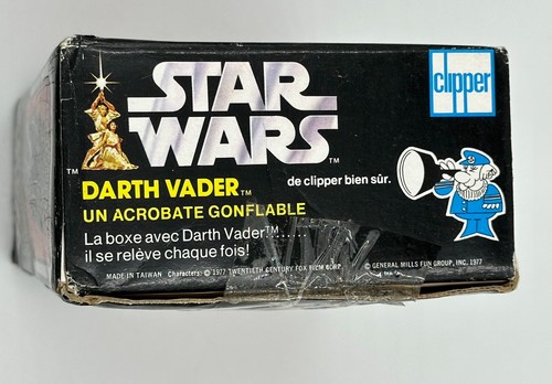STAR WARS DARTH VADER INFLATABLE BOP BAG SEALED CLIPPER 1977 - Picture 7 of 18