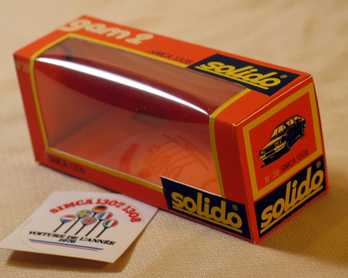 Modèle Réduit SOLIDO SIMCA 1308 - Boîte Repro - Échelle 1:43 - Vert - Neuf