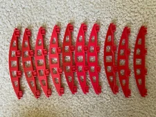 Rokenbok Building System LOT OF 10 Ramp Rails Red