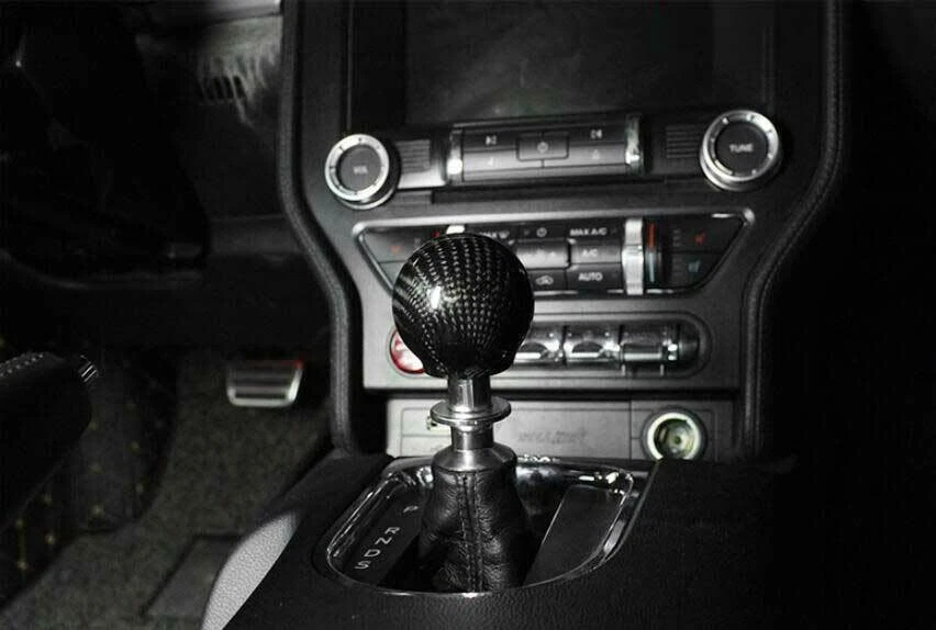 Aleación de aluminio perilla de cambio de marchas palanca de cambios moldura para Mustang Shelby 15-22 Foto 3 de 4