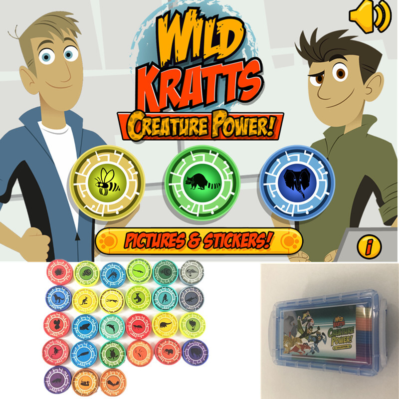 70 PCS Random Color Plastic Wild Kratts Power Discs Collectable | eBay