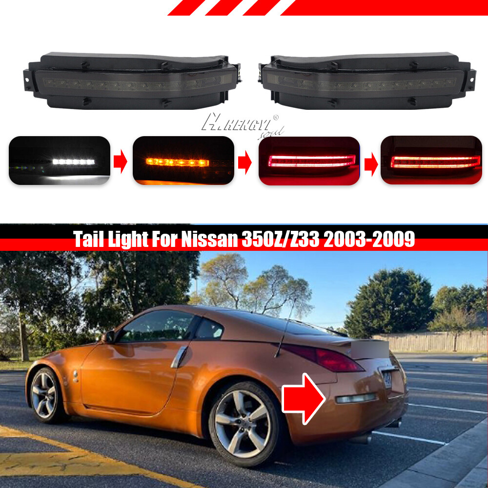 Sequential LED Rear Fog Lamp Brake Reverse Signal Lamp For Nissan