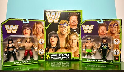 2023 WWE DX Retro 4-Pack Exclusive - CHYNA, TRIPLE H, BILLY GUNN
