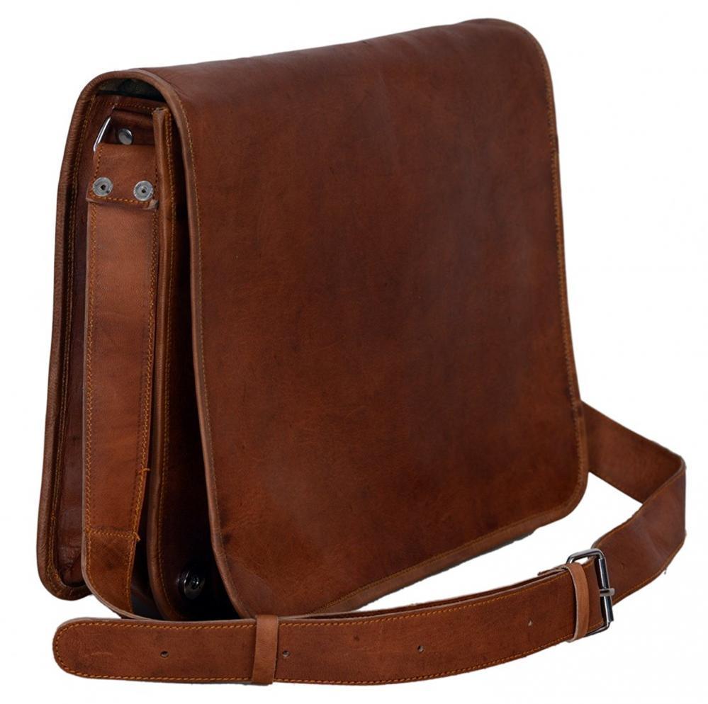 Men's New Soft Leather Vintage Briefcase Satchel Laptop Messenger Shoulder Bag