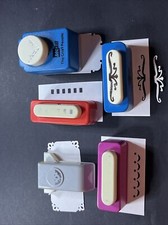 Lot 5 Edge Border Corner Planner Punches 2  wide 1/2 Or Less Tall EUC