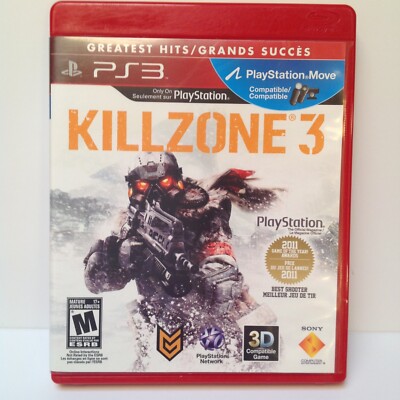 KillZone 3 PlayStation 3 PS3 Complete with manual