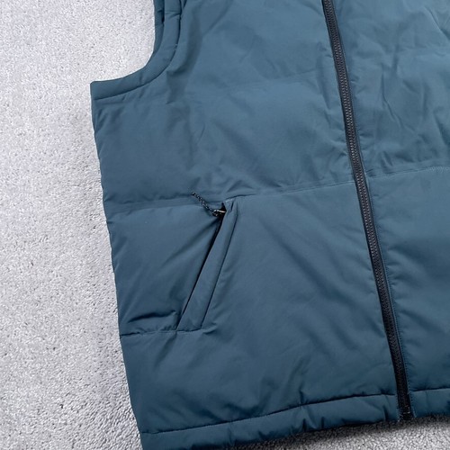Eddie Bauer Vest Mens XL Grey Down Insulated Puffer Full Zip Sleeveless Hiking - Picture 5 of 15