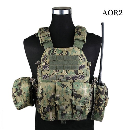 Emerson Tactical Modular Vest MOLLE 6094A Combat Plate Carrier magazine Pouch - Picture 10 of 12