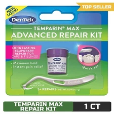 DenTek Temparin Max Advanced Dental Repair Kit, 13+ Repairs