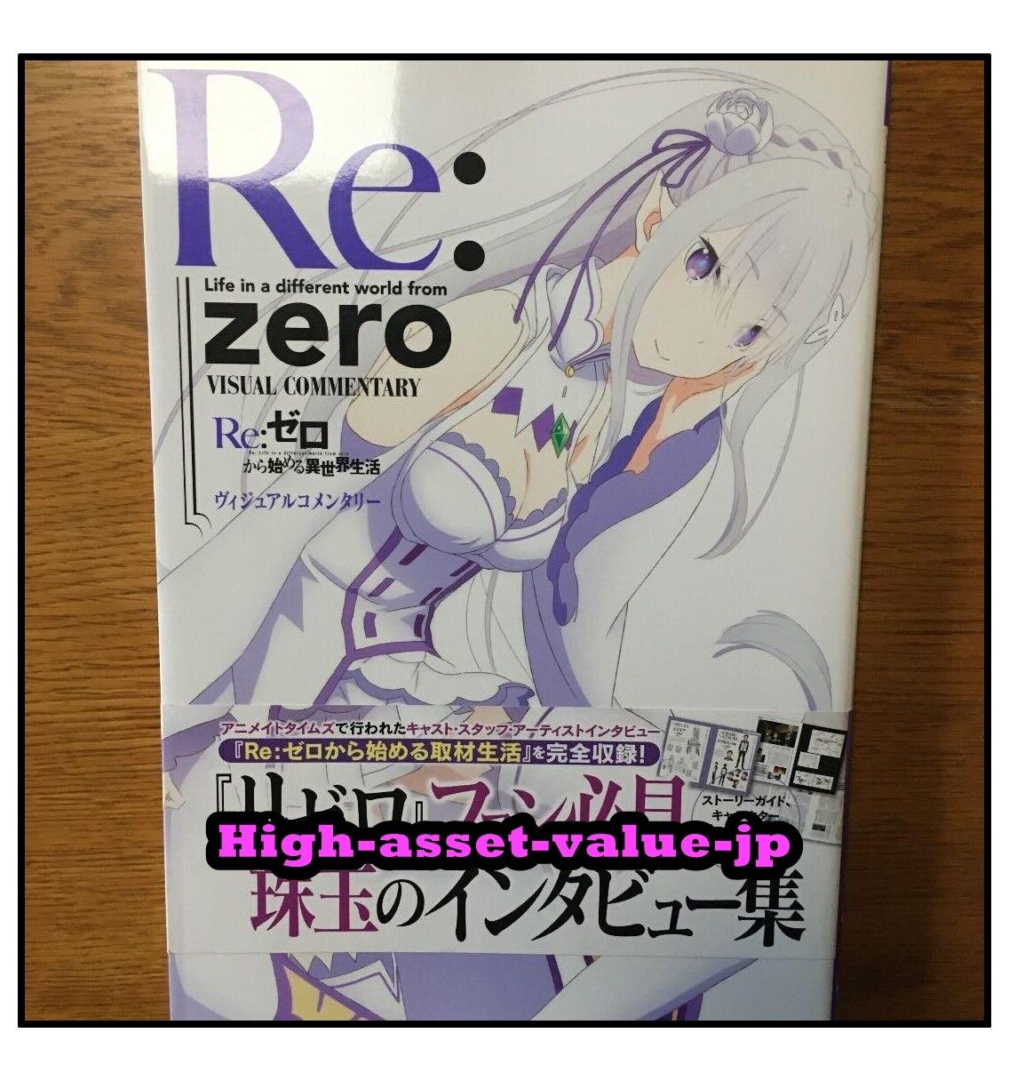 Re: Life in a different world from Zero Visual Commentary Anime Fan Book  Japan