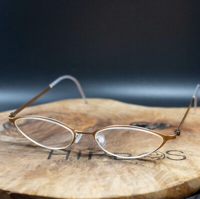 LINDBERG Vintage Damen Brille Brillengestell Streifen Titan 5115 50/17