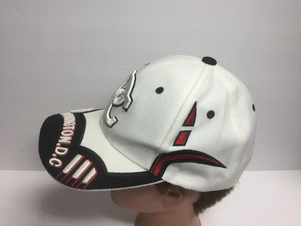 Gorra de béisbol City Hunter WASHINGTON DC blanca con tirantes Hiphop StreetWear Foto 2 de 4