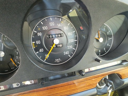 Mercedes 280SE 1975 W116 Schiebedach ROSTFREI 100TK Checkheft Note2 H Kennzeiche - Bild 11 von 12