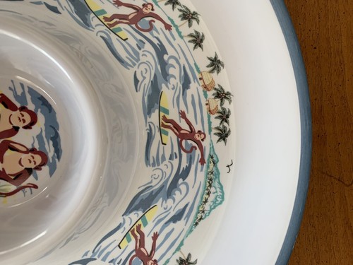 New Monkey Chip/Dip Platter - See No Evil, Speak No Evil, Hear No Evil- Melamine - Picture 7 of 10