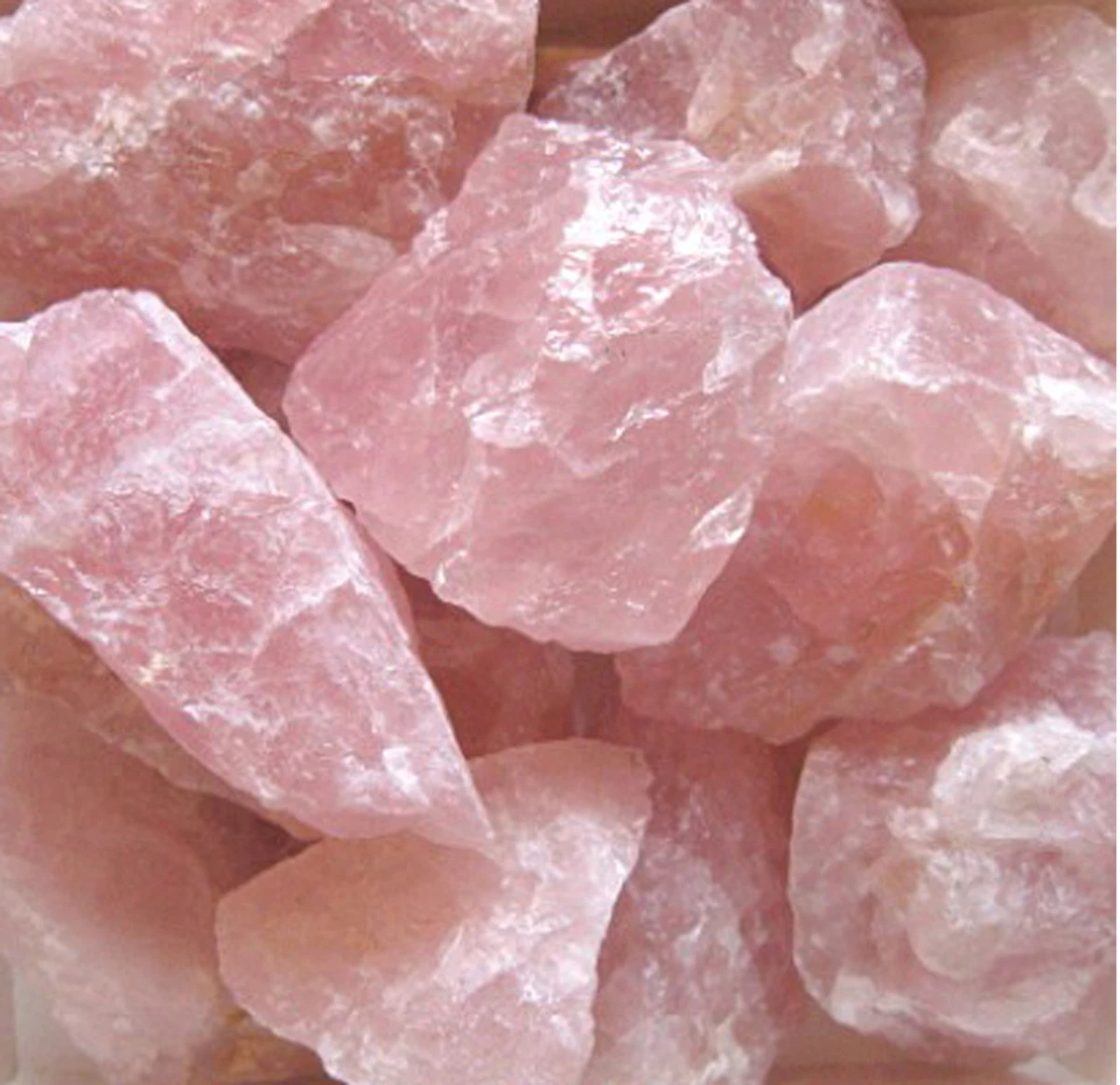 ROSE QUARTZ CRYSTAL ROCK.Pink Crystal Gift. Raw Rose Quartz 2pc Set