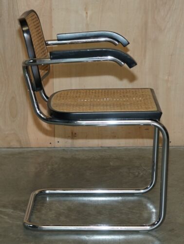 FOUR VINTAGE 1970 MADE IN ITALY STAMPED MARCEL BREUER CESCA KNOLL DINING CHAIRS - Picture 11 of 15