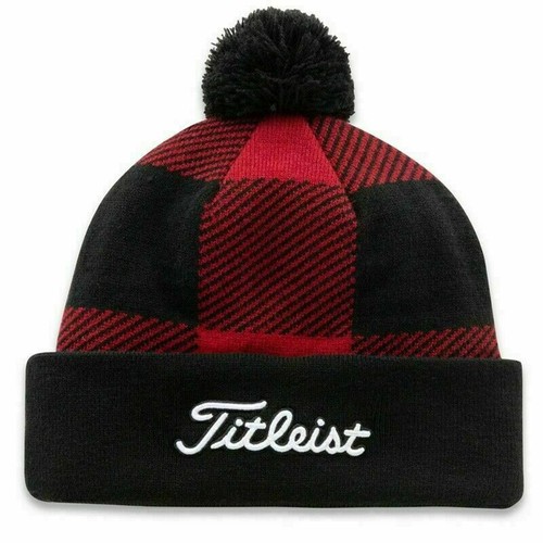 titleist men's pom pom golf beanie