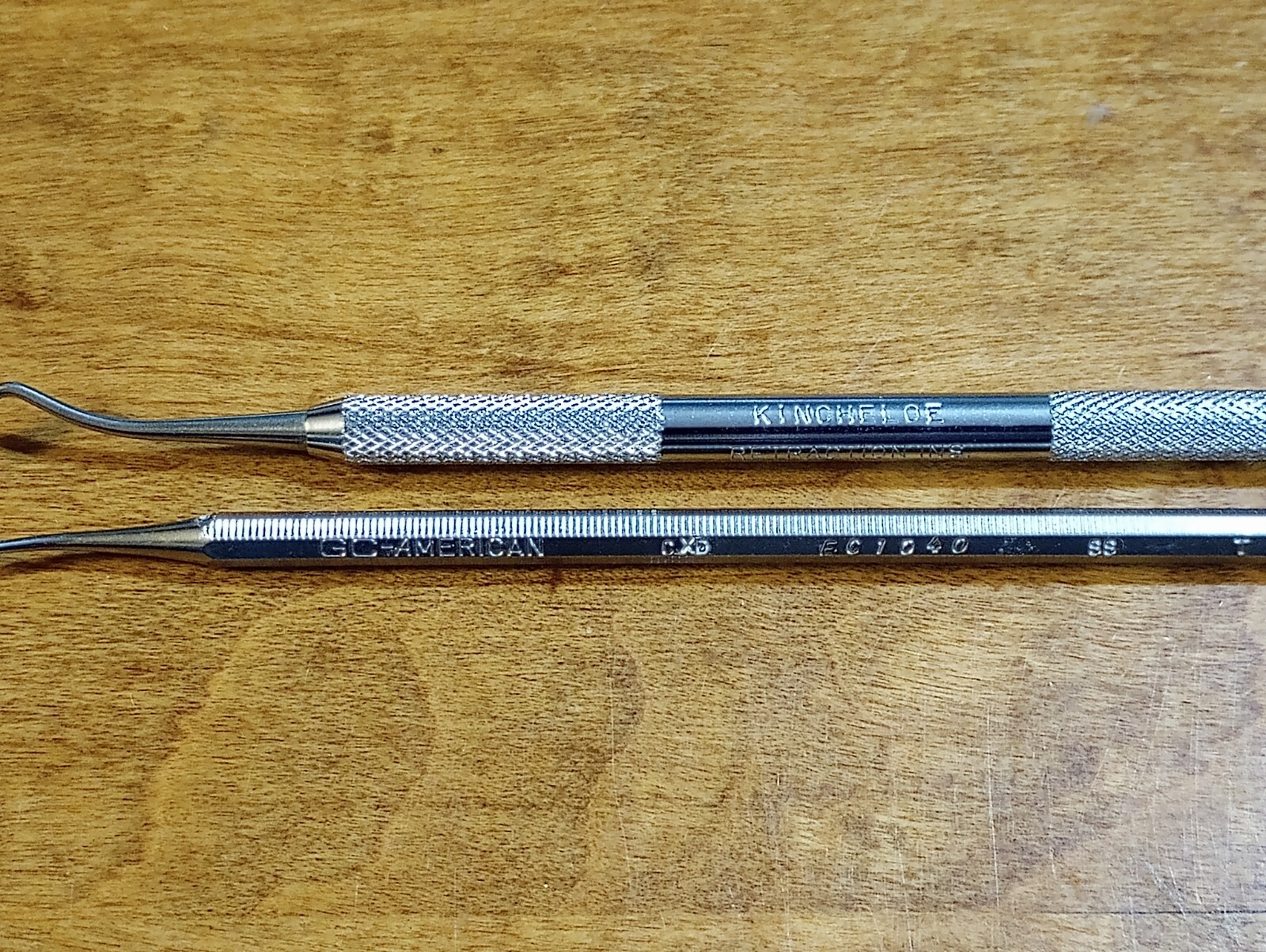 Dental instruments 2 GC American 1Kingheloe Retraction, 1CXD SS T3