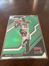 2022-23 Panini Prizm Green Parallel USA Basketball Prizm #7 Magic Johnson