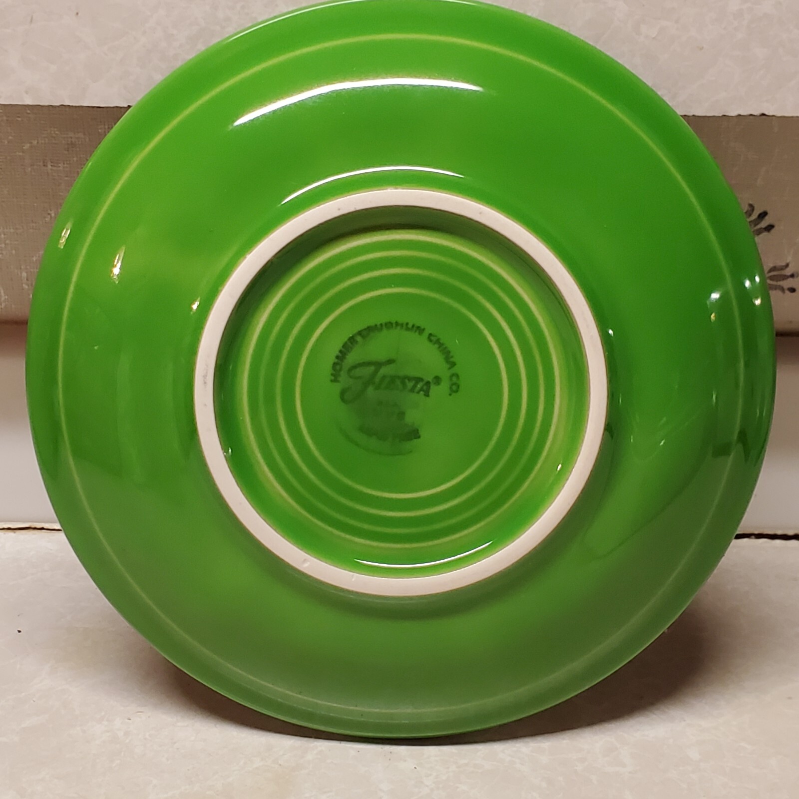 Homer Laughlin Fiesta Ware Green Saucer 6" eBay