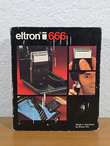 Vtg 80s Eltron Braun 666 Men Electric Shaver Type 5213 W. Germany Original Box - Picture 16 of 17