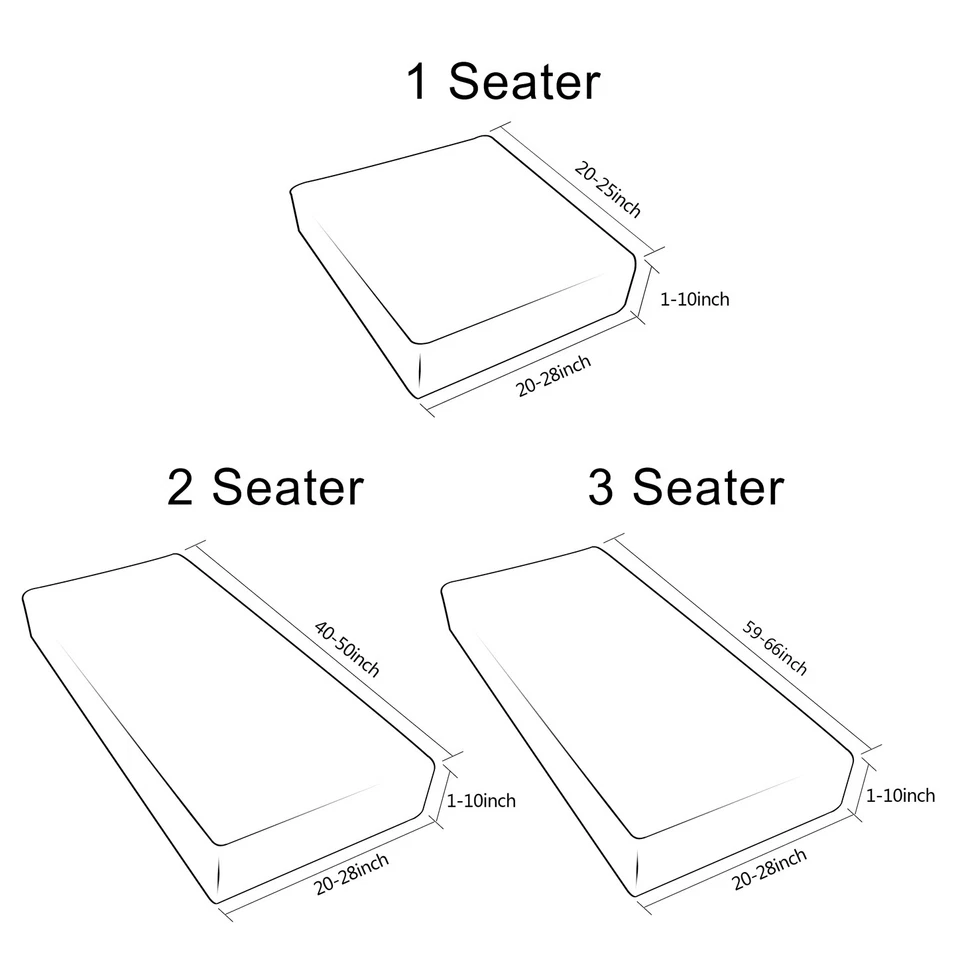 Funda de cojín de asiento de sofá de cuero sintético impermeable fundas elásticas para sofá Foto 3 de 4