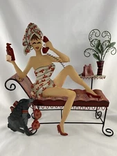 Glamour Girl  By The Pool Jewelry Holder/Decor Piece