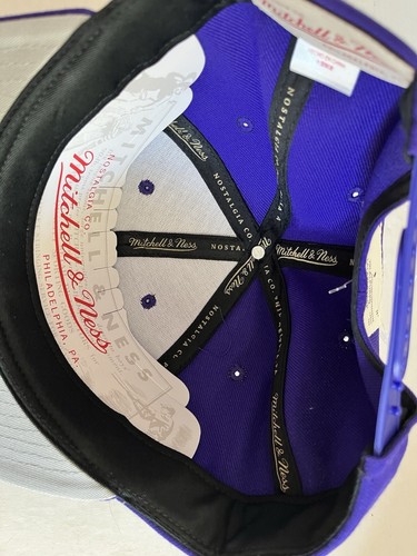 Mitchell & Ness Los Angeles Lakers Snapback Sombrero Púrpura OG Nuevo Con Etiquetas - Imagen 5 de 7