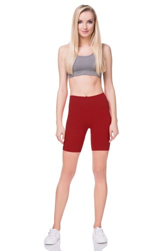 Cotton Leggings 1/2 Length Over-Knee Shorts Active Sport Dance Cycling LK - Picture 23 of 26