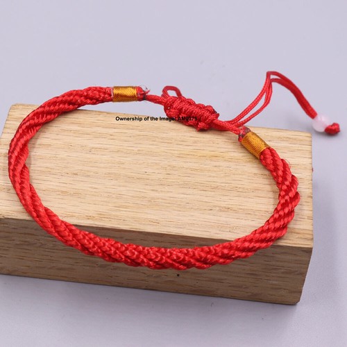 10 Stck. Rote Schnur Handarbeit Armband Kabbala Böser Blick Schutz Glücksgeschenk - Bild 5 von 7