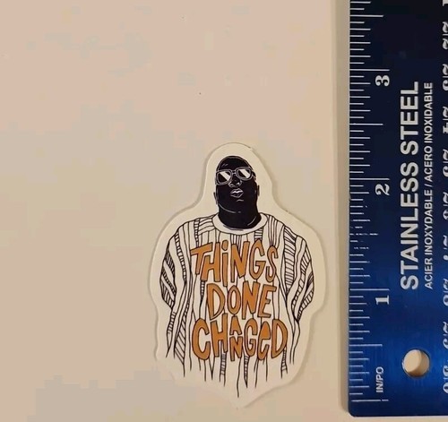 Notorious B.I.G Sticker / Animated Decal Of Legendary Rap Artist Biggie Smalls - Foto 2 di 5
